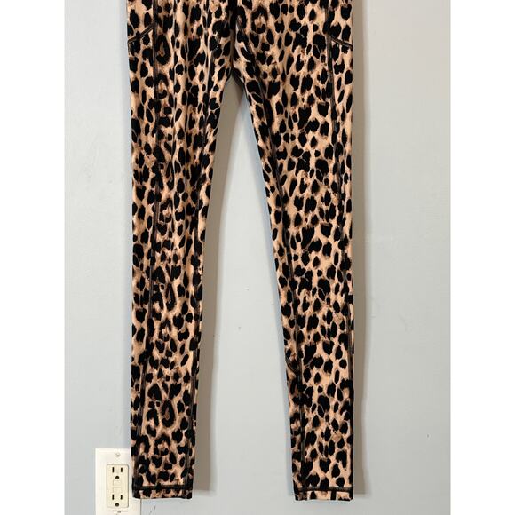 Victoria's Secret Cheetah Print Leggings Size 2 Y2K Vibes, Festival Retro Sport - Picture 4 of 7